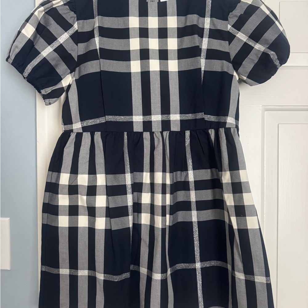 Burberry Plaid Kids navy blue size 10 Dress